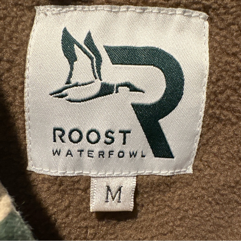 Roost Waterfowl Men’s Size Medium Fleeced Shacket Jacket Button Up Camo Outdoor - Picture 5 of 10